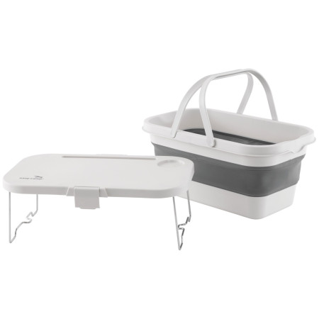 Кошик для пікніка Easy Camp Cerf Picnic Basket & Table білий/сірий