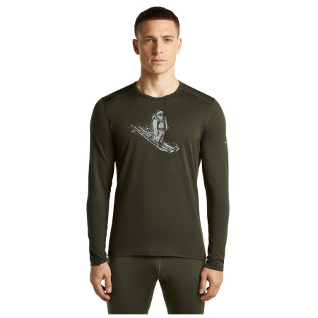 Чоловіча функціональна футболка Icebreaker Men Merino 200 Oasis LS Crewe SkiingYeti