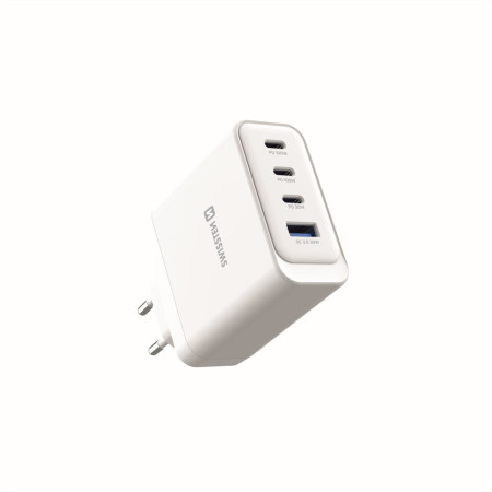 Адаптер Swissten GaN 2X USB-C 100W + 1X USB-C 20W + 1X USB-A 30W