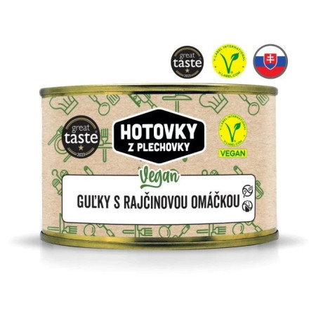 Головна страва Hotovky z plechovky Фрикадельки в томатному соусі VEGAN 400г