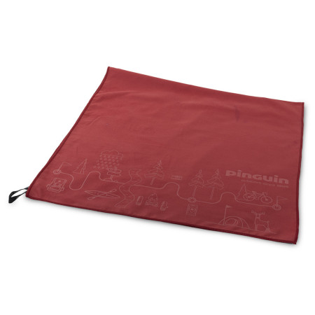 Рушник Pinguin Micro Towel Map XL червоний