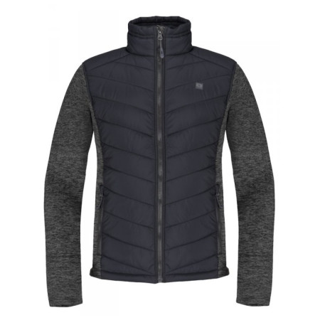 Чоловічий светр Loap Gabe чорний/сірий Black