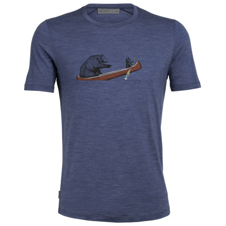 Чоловіча футболка Icebreaker Sphere SS Crw Canoe Companions синій