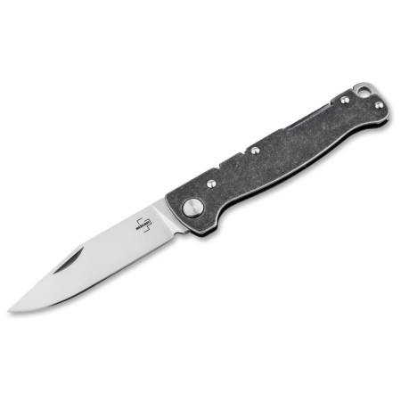 Кишеньковий ніж Boker Atlas Backlock Clippoint сірий