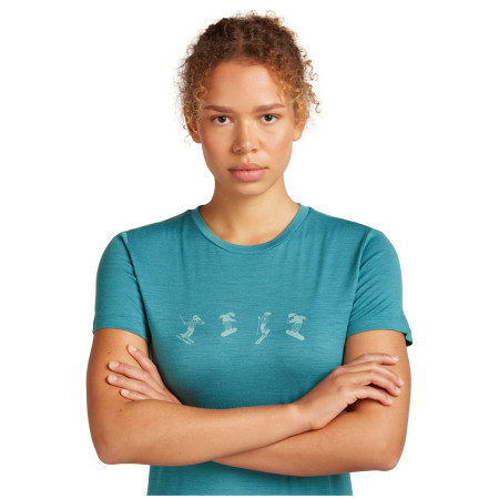 Жіноча футболка Icebreaker Women Merino 150 Tech Lite SS Tee Snow Day
