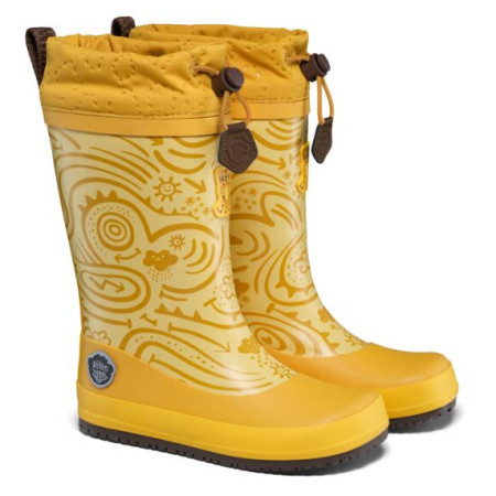 Дитячі гумові чобітки Affenzahn Rainboot Vegan Puddly Tiger жовтий Tiger