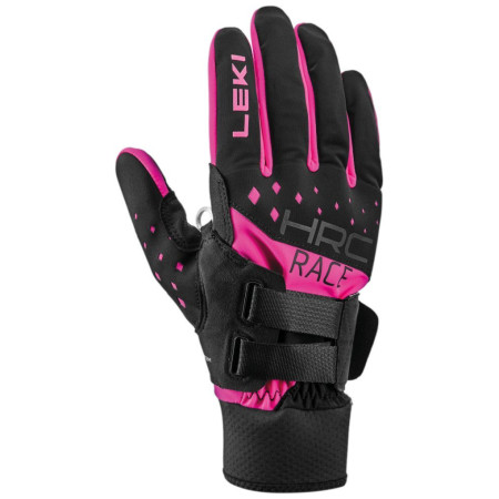 Рукавички для бігових лиж Leki HRC Race Shark чорний/рожевий black-neonpink