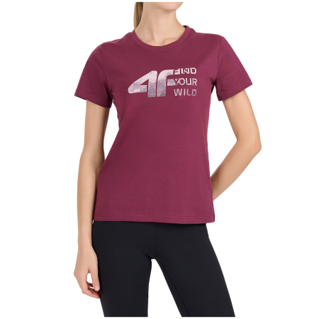 Жіноча футболка 4F Tshirt F3496 рожевий Dark Pink