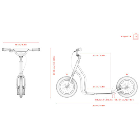 Самокат Yedoo Mau