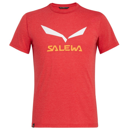 Pánské triko Salewa Solidlogo Dri-Rel M S/S Tee červená 1806 tango red melange
