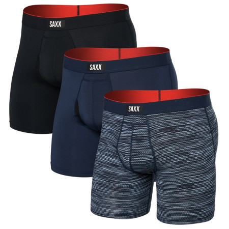 Боксерки Saxx Multi-Sport Mesh Boxer Brief Fly 3Pk синій wavelength/navy/black