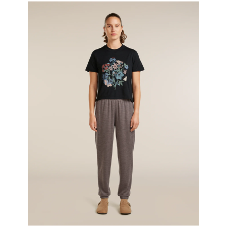 Жіноча футболка Icebreaker Merino 150 Tech Lite SS Crop Tee NZ Flora