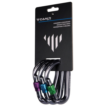 Набір карабінів Camp Nimbus Lock 3 Pack сірий