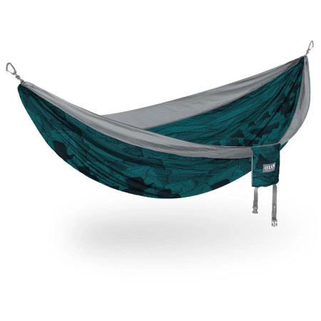 Гамак Eno DoubleNest Print сірий/зелений MountainstoSea/Grey