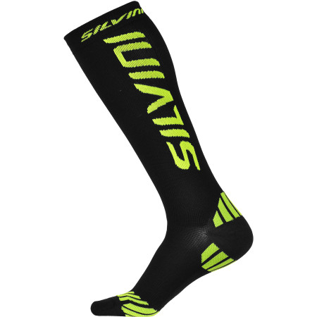 Компресійні шкарпетки Silvini Casalone UA562 чорний/жовтий Black/Neon