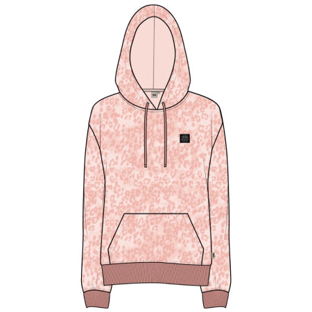 Жіноча толстовка Vans Cheetah Dye Hoodie рожевий