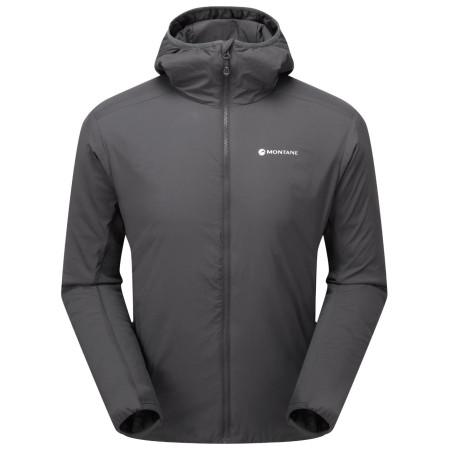 Чоловіча зимова куртка Montane Sirocco Hoodie сірий MIDNIGHT GREY