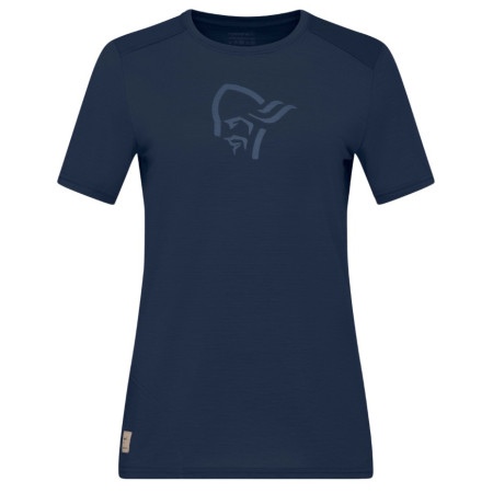 Жіноча футболка Norrona femund equaliser merino T-shirt темно-синій Indigo Night