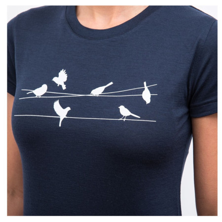 Жіноча функціональна футболка Sensor Merino Active Songbirds