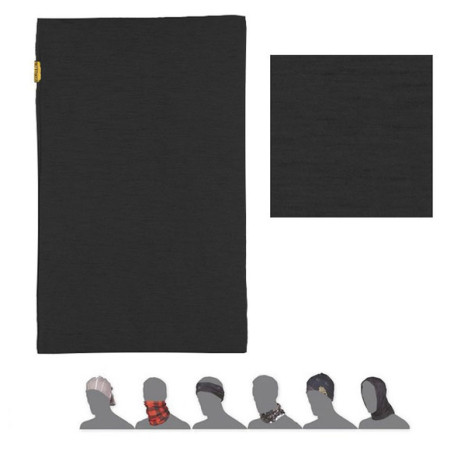 Šátek Sensor Tube Merino Wool černá černá