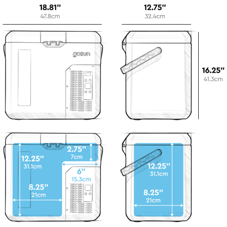 Компресорний холодильник GoSun Chillito 18L 12V