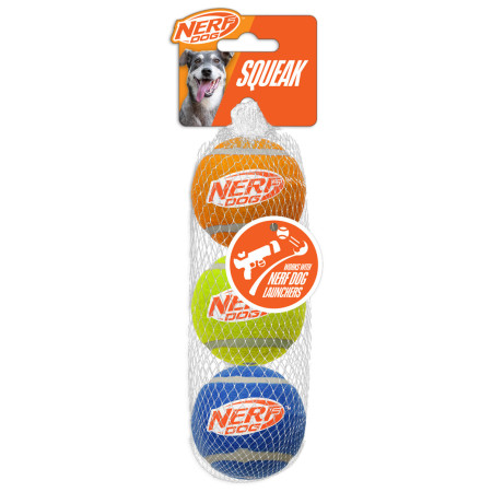 Іграшка для собак Nerf Dog Squeak Tennis Ball 3 pcs