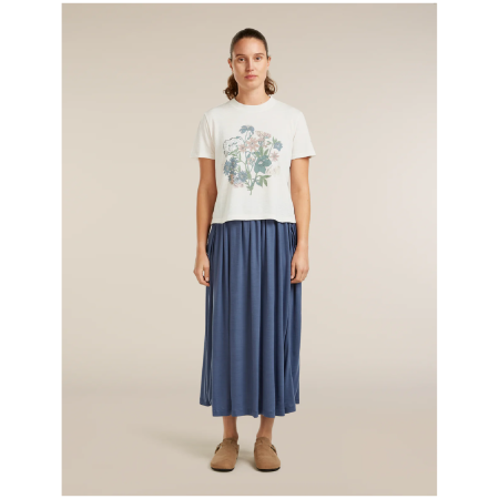 Жіноча футболка Icebreaker Merino 150 Tech Lite SS Crop Tee NZ Flora