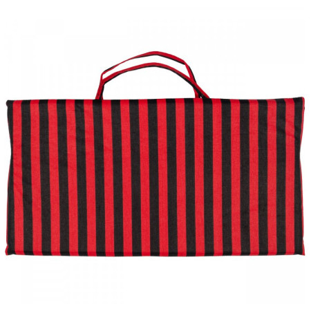 Пляжний лежак Yate Пляжний лежак - смугастий чорний/червоний