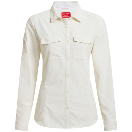 Жіноча сорочка Craghoppers NosiLife Adventure Long Sleeved Shirt III бежевий Seasalt