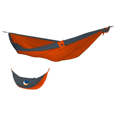 Hamaka Ticket To The Moon Hammock original/double šedá/oranžová Orange / Dark grey