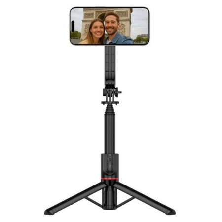 Селфі палка Swissten Bluetooth selfie stick MagSafe Tripod чорний