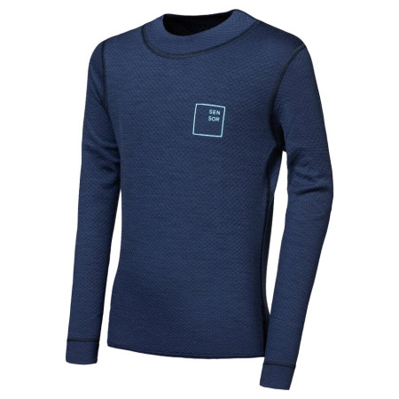 Дитяча функціональна футболка Sensor Merino DF Logo Up Deep Blue темно-синій Deep Blue