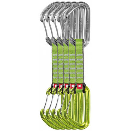 Expresky Ocún HAWK QD wire PA 16mm, 10cm 5-pack zelená green
