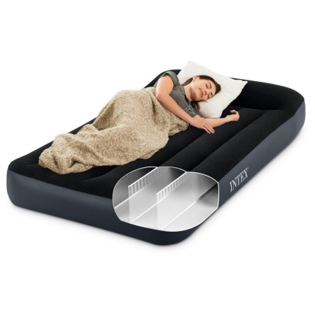 Надувний матрац Intex Twin Dura-Beam Pillow Rest