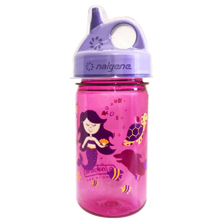 Дитяча пляшечка Nalgene Grip-n-Gulp 350 ml рожевий/фіолетовий Pink Purple Mermaid