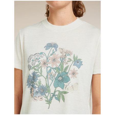 Жіноча футболка Icebreaker Merino 150 Tech Lite SS Crop Tee NZ Flora