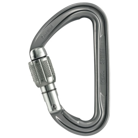 Karabina Petzl Spirit Screw Lock šedá
