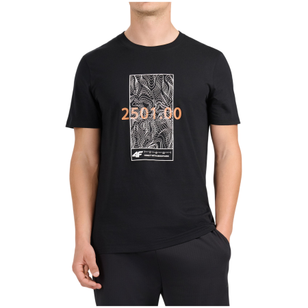 Чоловіча футболка 4F Tshirt M3571 чорний Deep Black