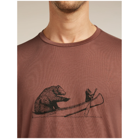 Чоловіча функціональна футболка Icebreaker Merino Blend Core SS Tee Canoe Companions