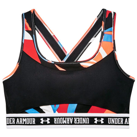 Спортивний бюстгальтер Under Armour Crossback Mid SP чорний/червоний