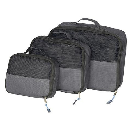 Cestovní organizér Bo-Camp Travel Pack Cubes 3 černá