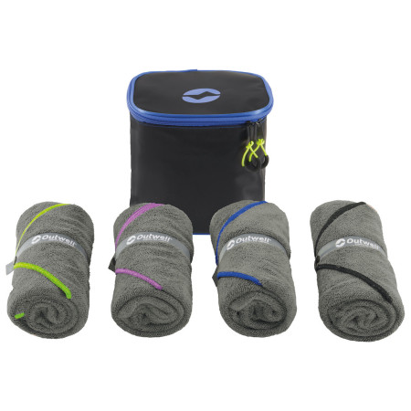 Набір рушників Outwell Seadream towel 4 pack сірий