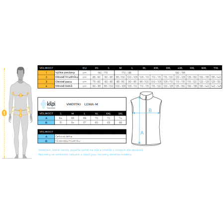 Чоловіча жилетка Kilpi Lenia-M