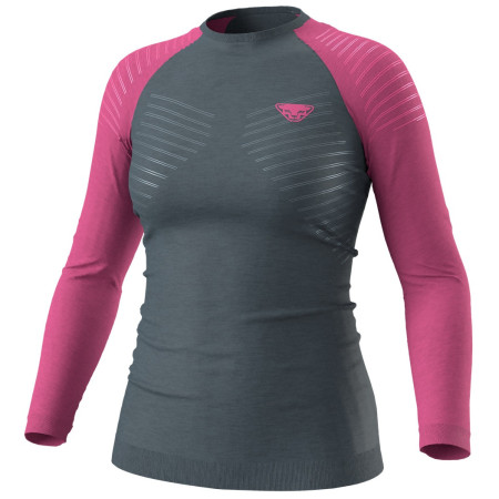 Жіноча функціональна футболка Dynafit Tour Light Merino W L/S Tee рожевий/сірий 6A51 - magenta/0720