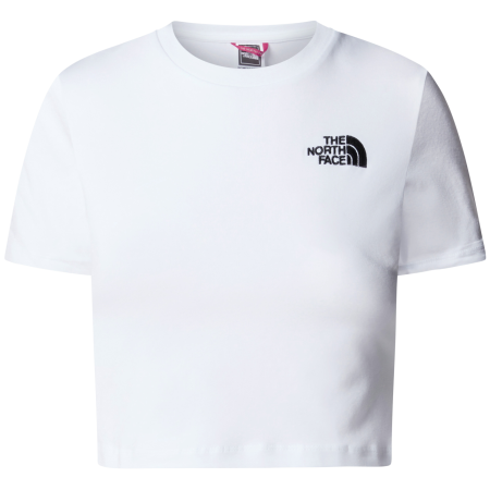 Жіноча футболка The North Face Essential Cropped Slim Short Sleeve Tee білий TNF WHITE
