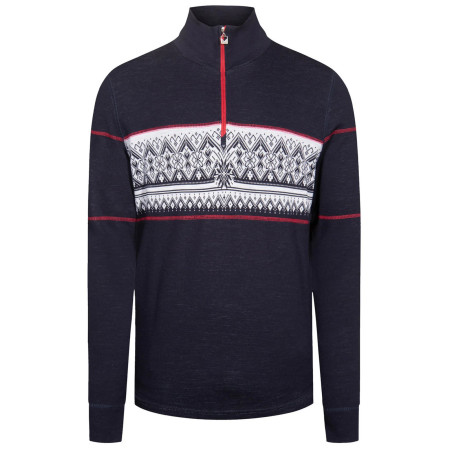 Чоловічий светр Dale of Norway Moritz Masc Basic Sweater синій/білий Navy White Raspberry