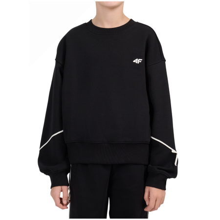 Дитяча толстовка 4F Sweatshirt F2696 Deep Black чорний Deep Black