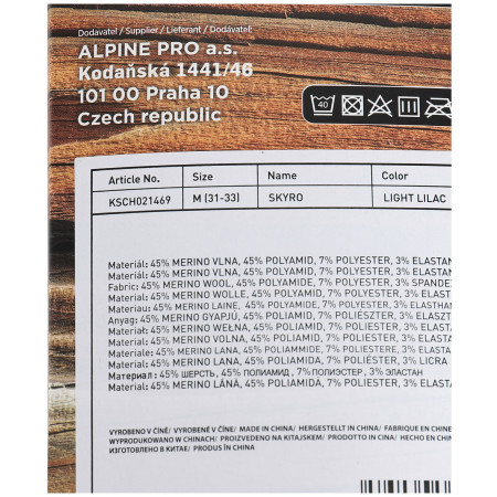Дитячі шкарпетки Alpine Pro Skyro Pink