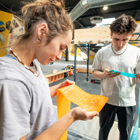 Гумова стрічка для посилення м'язів YY VERTICAL Warm Up Band Blue Medium