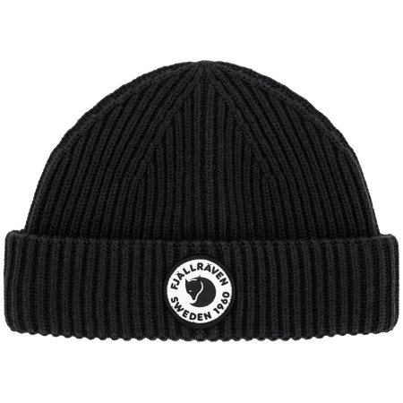 Зимова шапка Fjällräven 1960 Lite Logo Hat чорний Black